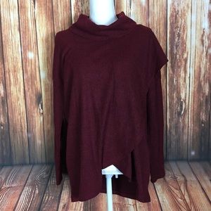 *FINAL PRICE* Burgundy Cowl Sweater